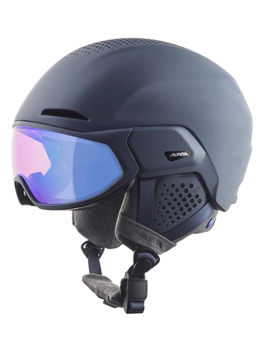 Zdjęcie produktu Alpina Kask narciarski "ALTO QV" w kolorze granatowym rozmiar: 51-55 cm