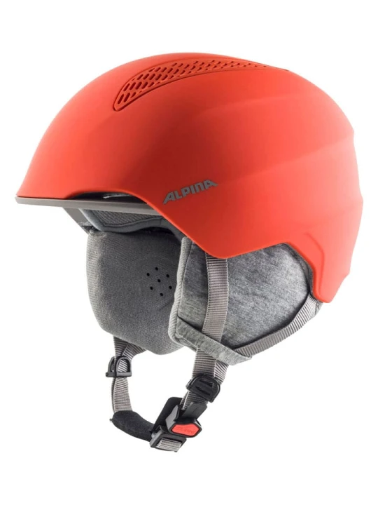 Zdjęcie produktu Alpina Kask narciarski "GRAND JR" w kolorze pomarańczowym rozmiar: 51-54 cm