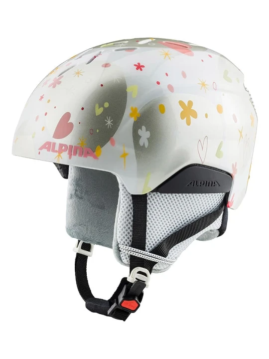 Zdjęcie produktu Alpina Kask narciarski "Pizi" w kolorze złoto-białym rozmiar: 46-51 cm
