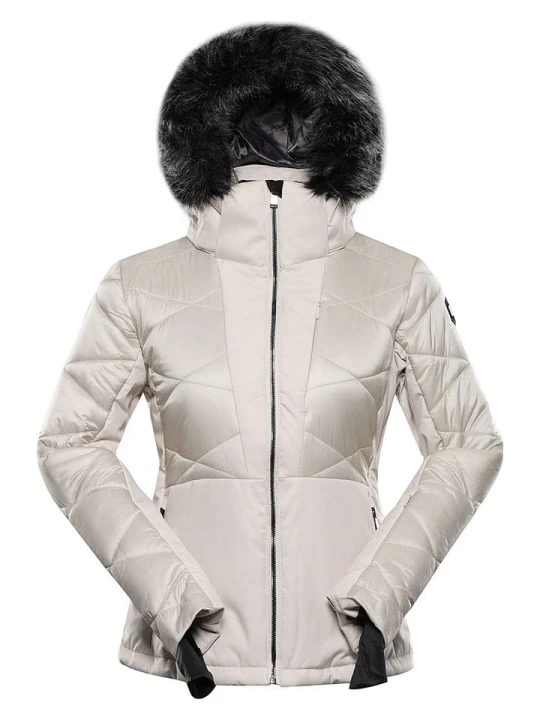 Zdjęcie produktu Alpine Pro Kurtka narciarska "Naddra" w kolorze kremowym rozmiar: L