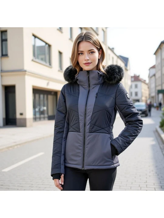 Zdjęcie produktu Alpine Pro Kurtka narciarska "Naddra" w kolorze szarym rozmiar: XXL