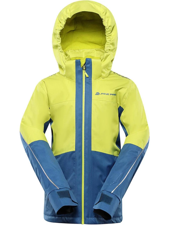Zdjęcie produktu Alpine Pro Kurtka narciarska "Reamo" w kolorze zielono-niebieskim rozmiar: 128 / 134