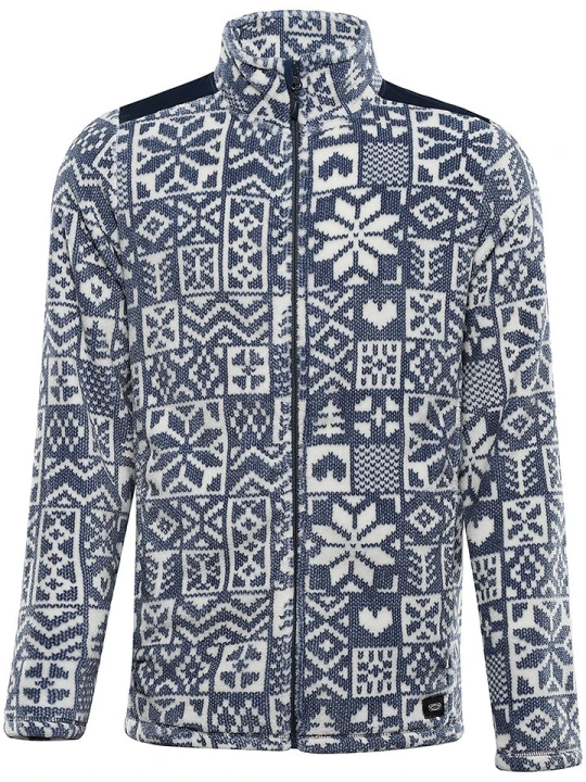 Zdjęcie produktu Alpine Pro Kurtka polarowa "Eflin" w kolorze granatowo-białym rozmiar: M