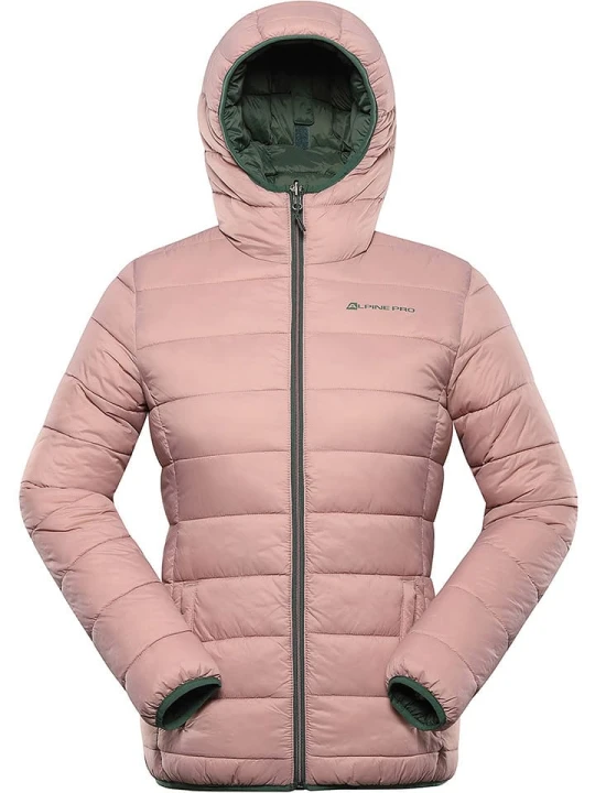 Zdjęcie produktu Alpine Pro Kurtka zimowa "Eroma" w kolorze jasnoróżowo-zielonym rozmiar: M/L