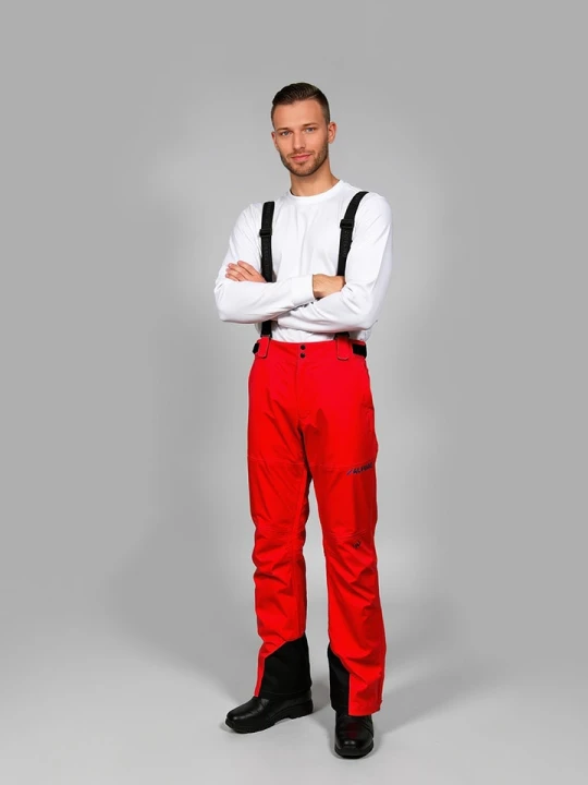 Zdjęcie produktu Alpine Pro Spodnie narciarskie "Edes 2" w kolorze czerwonym rozmiar: XL