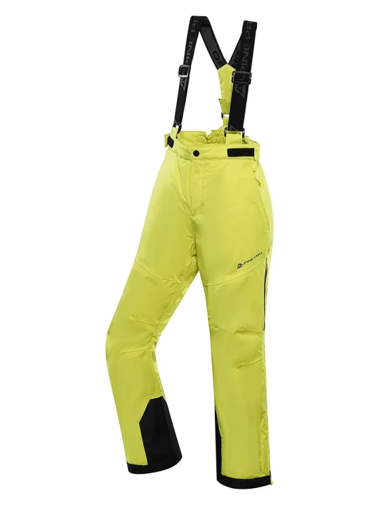 Zdjęcie produktu Alpine Pro Spodnie narciarskie "Osago" w kolorze żółtym rozmiar: 128/134