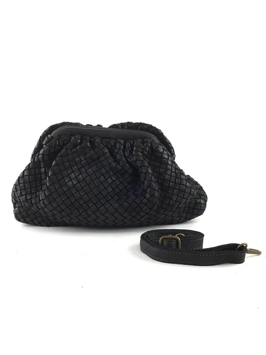 Zdjęcie produktu Amara Skórzana kopertówka "Miller" w kolorze czarnym - 35 x 23 x 8 cm rozmiar: onesize