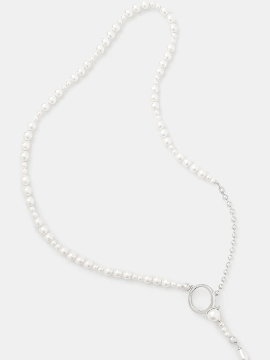 Zdjęcie produktu AMBUSH naszyjnik srebrny Pearl Strand Necklace