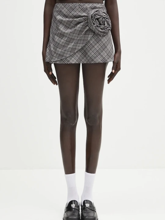 Zdjęcie produktu AMBUSH spódnica wełniana Check Rose Skirt szary