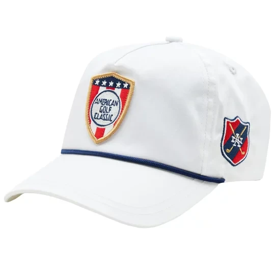Zdjęcie produktu American Needle Lightweight Rope American Golf Classic Cap 19H001A-AMGC, Męskie, Białe, czapki z daszkiem, bawełna, rozmiar: One size