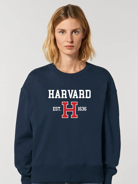 Zdjęcie produktu American Universities Bluza "Harvard EST 1636" w kolorze granatowym rozmiar: M