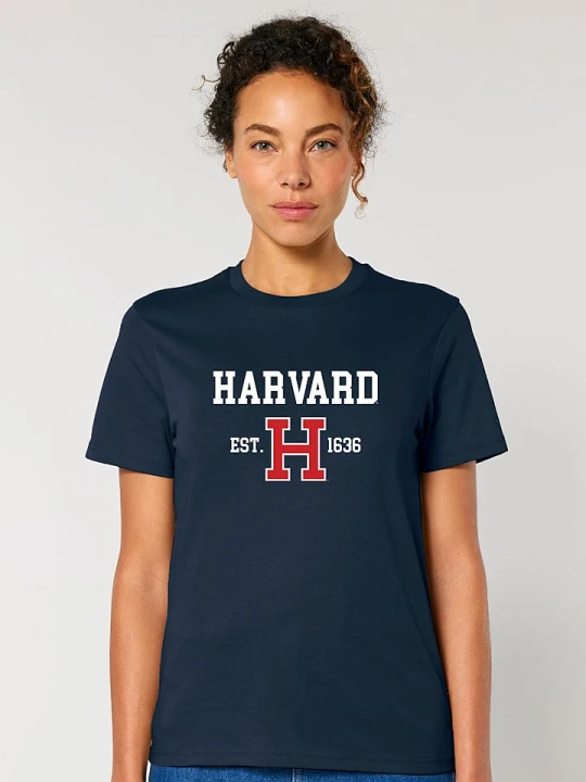 Zdjęcie produktu American Universities Koszulka "Harvard EST 1636" w kolorze granatowym rozmiar: L