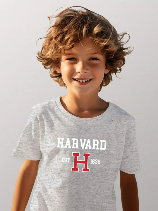 Zdjęcie produktu American Universities Koszulka "Harvard Est 1636" w kolorze szarym rozmiar: 140