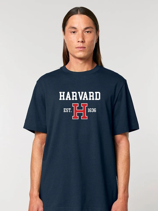 Zdjęcie produktu American Universities Koszulka "Havard EST 1636" w kolorze granatowym rozmiar: L