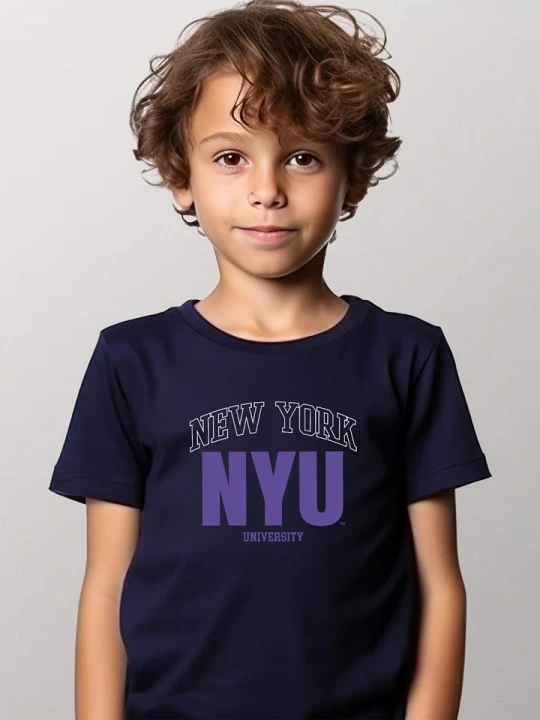 Zdjęcie produktu American Universities Koszulka "NYU" w kolorze granatowym rozmiar: 152