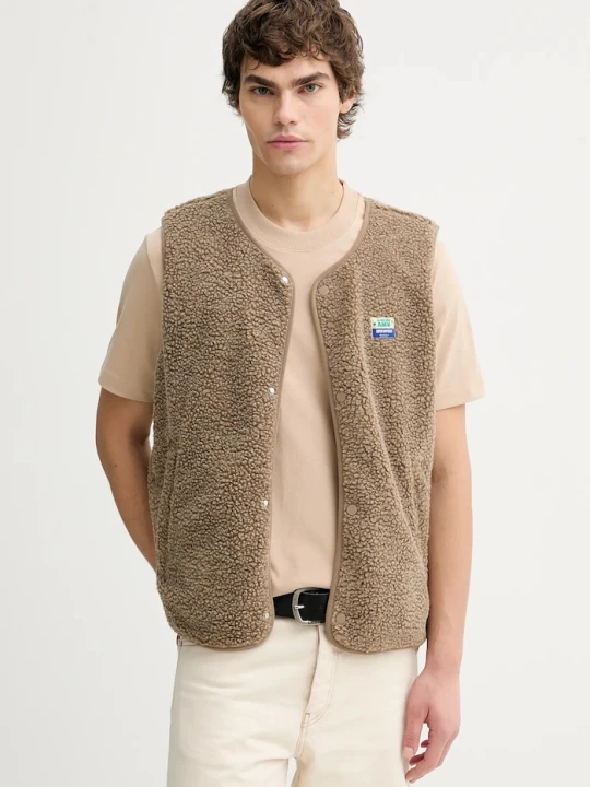 Zdjęcie produktu American Vintage bezrękawnik męski polarowy brązowy
