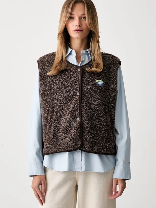 Zdjęcie produktu American Vintage bezrękawnik damski polarowy brązowy