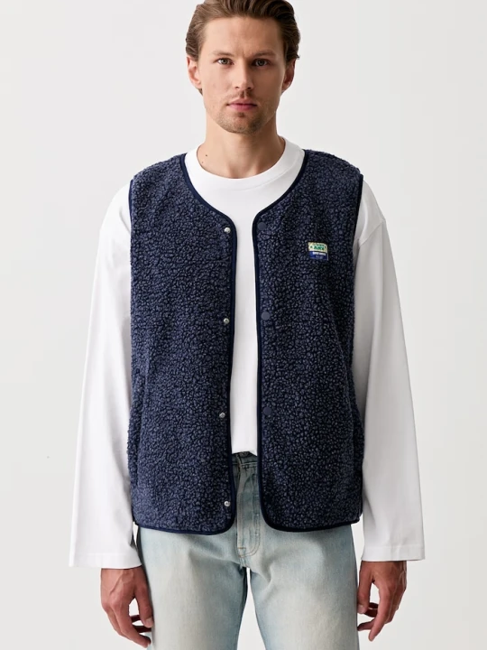 Zdjęcie produktu American Vintage bezrękawnik męski polarowy granatowy