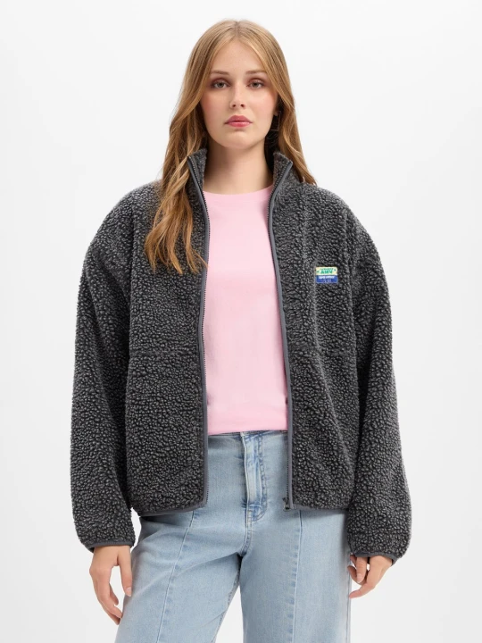 Zdjęcie produktu american vintage Damowa kurtka polarowa Kobiety szary