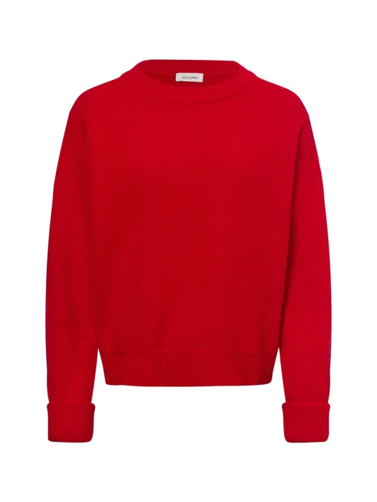 Zdjęcie produktu american vintage sweter z dzianiny z zawartością alpaki - Vito Kobiety czerwony