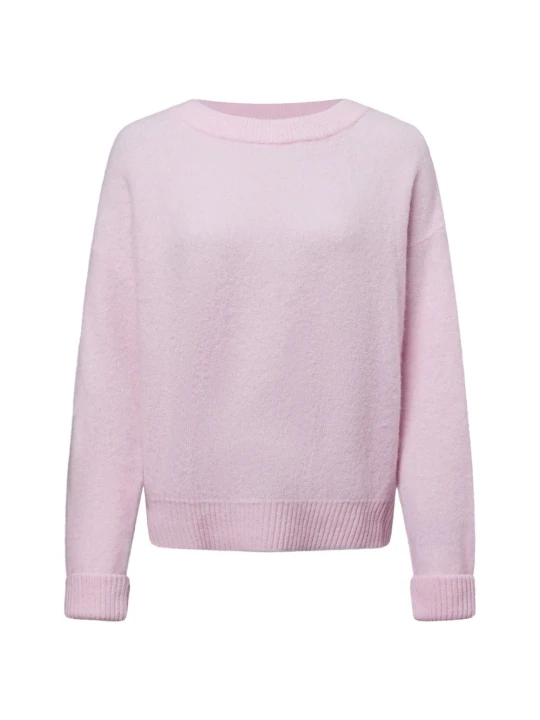 Zdjęcie produktu american vintage sweter z dzianiny z zawartością alpaki - Vito Kobiety różowy