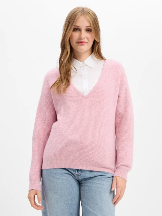 Zdjęcie produktu american vintage Damsville Kobiety Wełna różowy