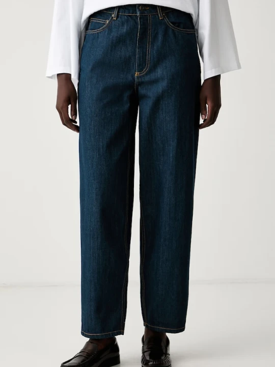Zdjęcie produktu American Vintage jeansy relaxed fit damskie granatowy