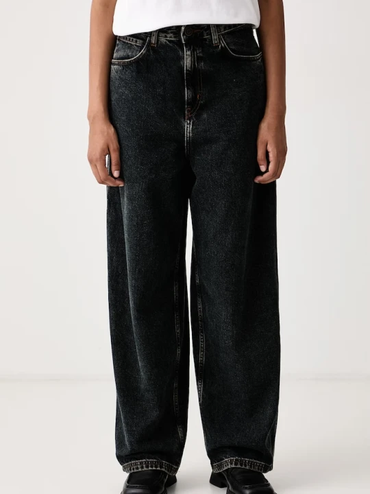 Zdjęcie produktu American Vintage jeansy wide leg damskie granatowy