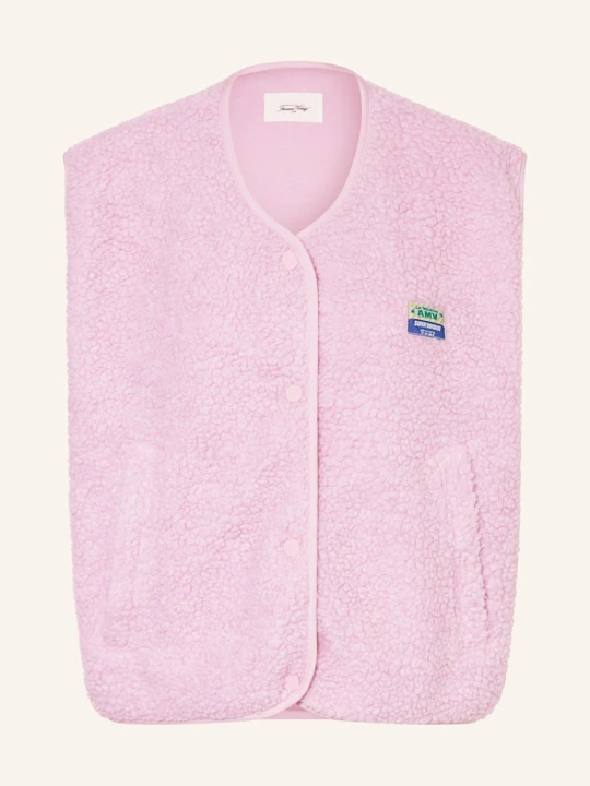 Zdjęcie produktu American Vintage Kamizelka Z Pluszowego Materiału rosa RÓŻOWY