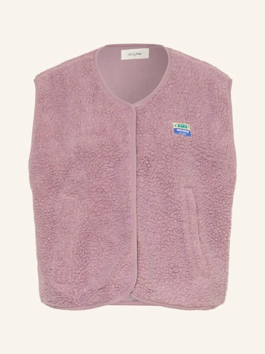 Zdjęcie produktu American Vintage Kamizelka Z Pluszowego Materiału rosa BRUDNY RÓŻ