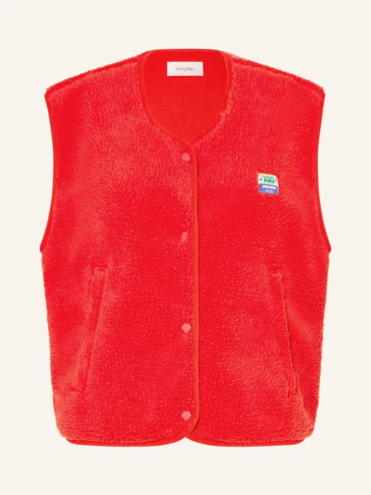 Zdjęcie produktu American Vintage Kamizelka Z Pluszowego Materiału rot CZERWONY