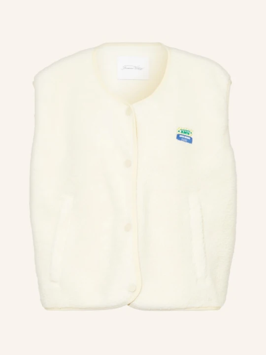 Zdjęcie produktu American Vintage Kamizelka Z Pluszowego Materiału weiss ECRU