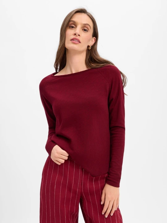 Zdjęcie produktu american vintage Koszulka z długim rękawem Kobiety Bawełna (100%) czerwony
