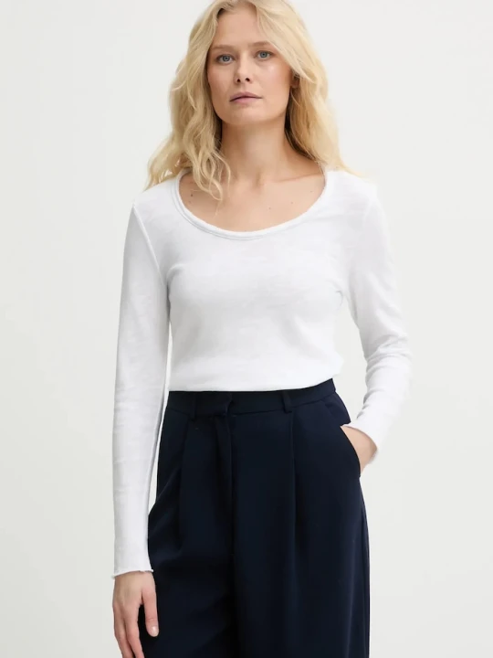 Zdjęcie produktu American Vintage longsleeve bawełniany biały