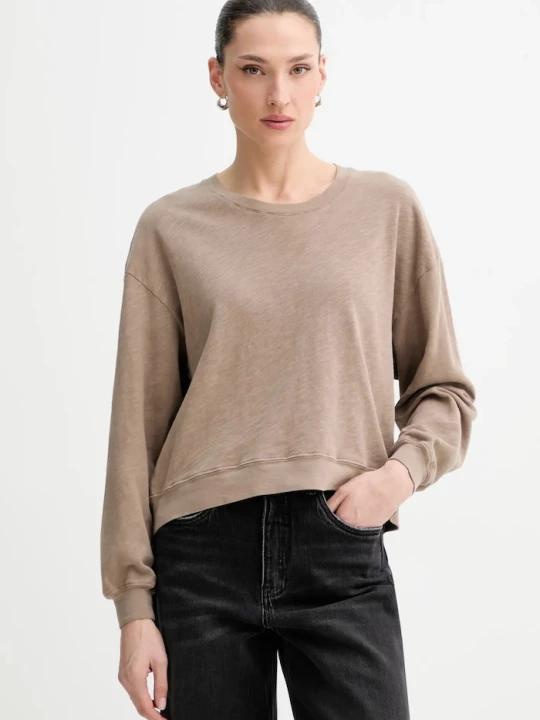 Zdjęcie produktu American Vintage longsleeve bawełniany beżowy