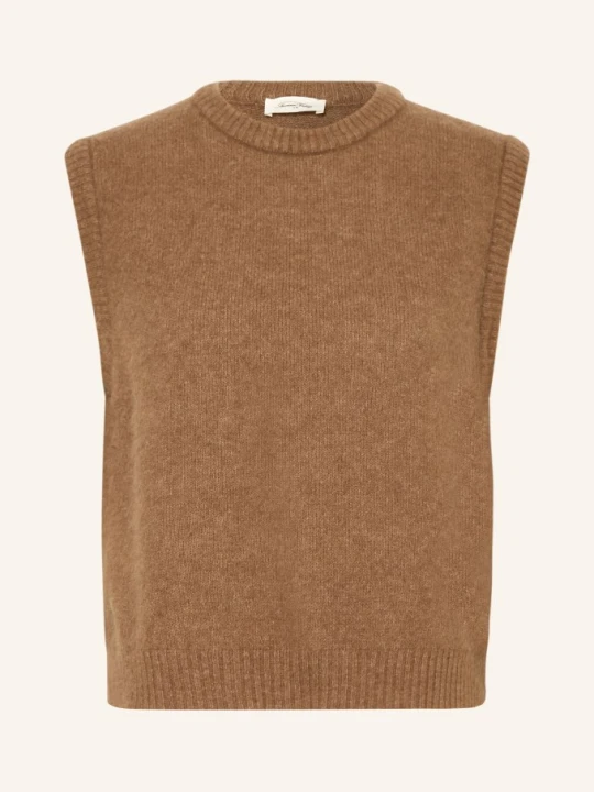 Zdjęcie produktu American Vintage Sweter Bez Rękawów Vitow Z Alpaką braun BRĄZOWY