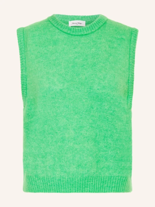 Zdjęcie produktu American Vintage Sweter Bez Rękawów Vitow Z Alpaką gruen JASKRAWY ZIELONY