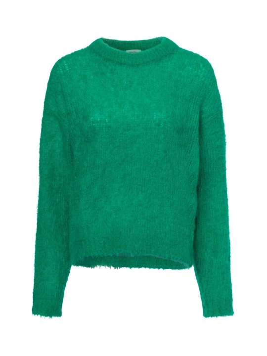 Zdjęcie produktu american vintage Sweter z dzianiny z zawartością alpaki - Bymi Kobiety zielony