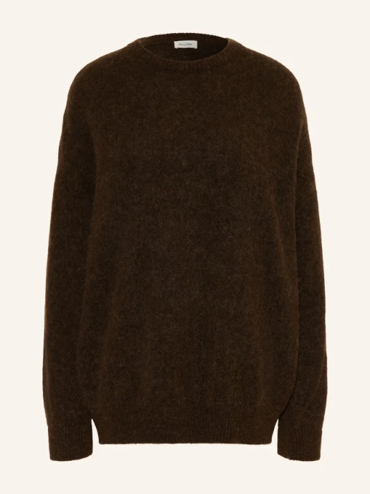 Zdjęcie produktu American Vintage Sweter Oversize Vitow Z Alpaki braun CIEMNOBRĄZOWY