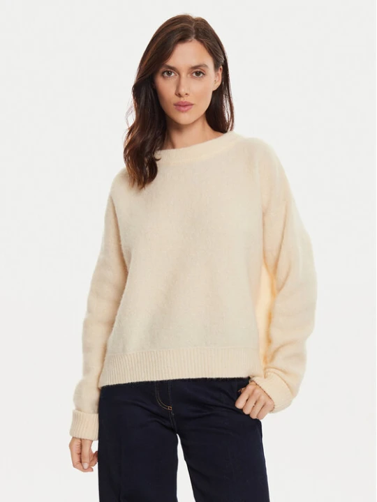 Zdjęcie produktu American Vintage Sweter VITO18EH24 Beżowy Loose Fit