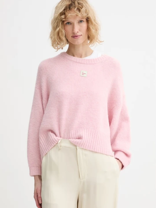Zdjęcie produktu American Vintage sweter z dodatkiem wełny różowy
