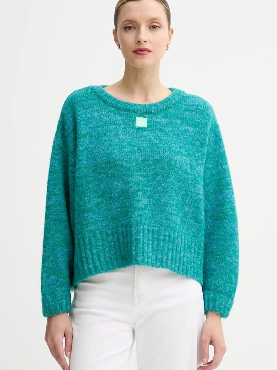 Zdjęcie produktu American Vintage sweter z dodatkiem wełny turkusowy