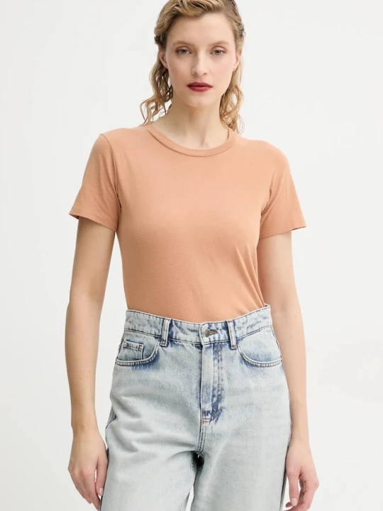 Zdjęcie produktu American Vintage t-shirt bawełniany pomarańczowy