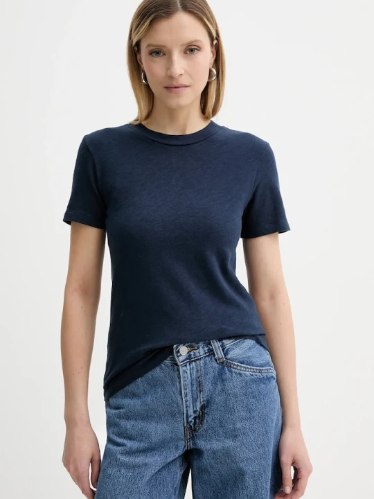 Zdjęcie produktu American Vintage t-shirt bawełniany granatowy