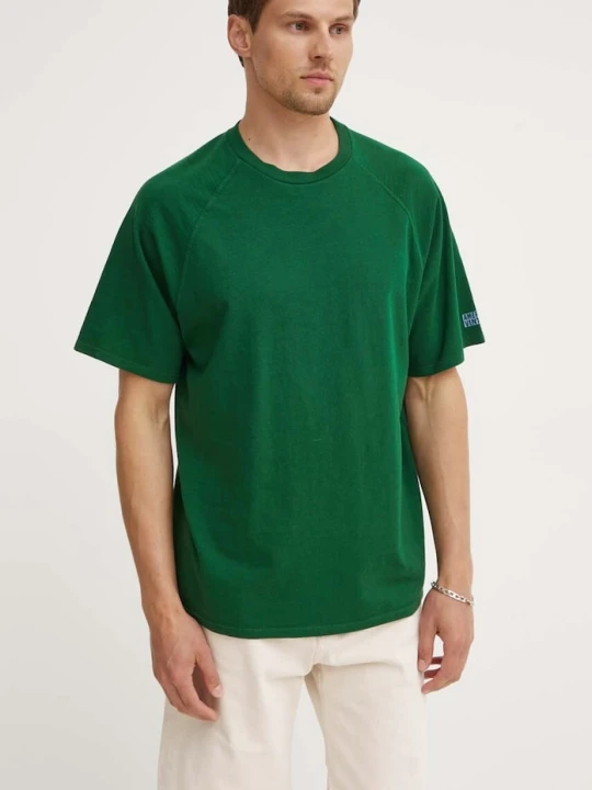 Zdjęcie produktu American Vintage t-shirt bawełniany TEE-SHIRT MC COL ROND zielony