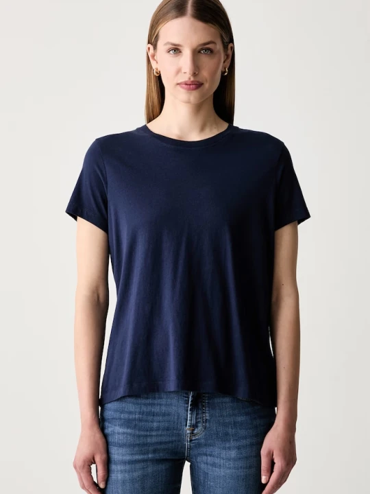Zdjęcie produktu American Vintage T-shirt damski bawełniany granatowy