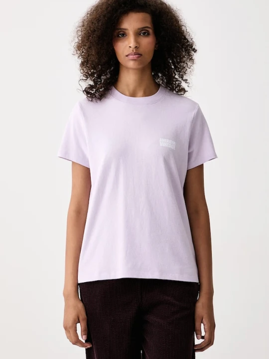 Zdjęcie produktu American Vintage T-shirt damski bawełniany fioletowy