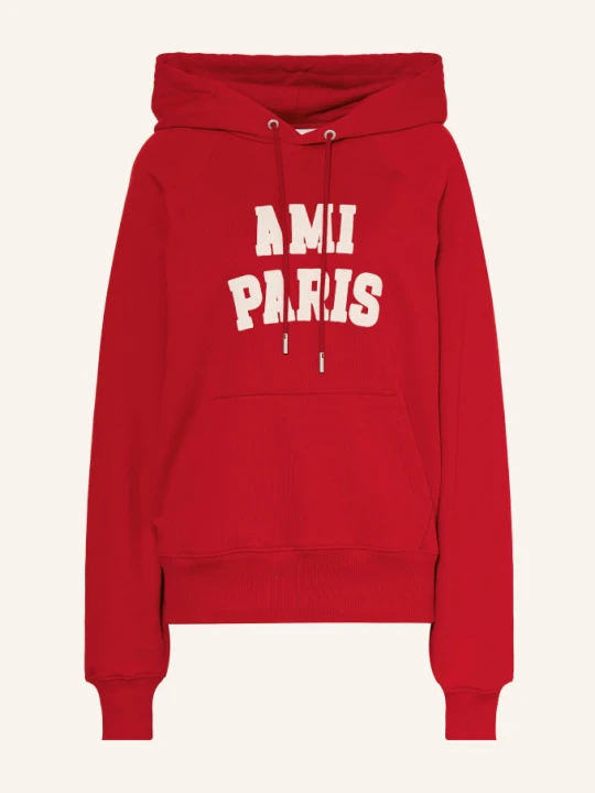 Zdjęcie produktu Ami Paris Bluza Z Kapturem rot CZERWONY