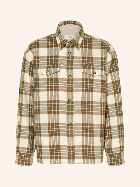 Zdjęcie produktu Ami Paris Flanelowa Koszula Wierzchnia beige