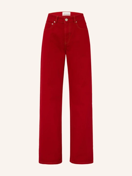 Zdjęcie produktu Ami Paris Jeansy Wide Leg rot A186 ROUGE RUBIS